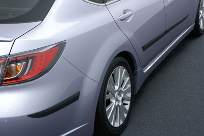 Canto pára-choques traseiro e protector lateral de porta